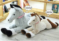 Peluche cheval géant 90cm à 120cm, pour les fans d'équitation !