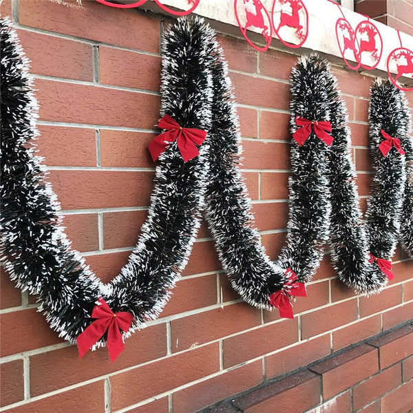 Lot de 2 guirlandes de Noël de 2 mètres. Décoration sapin de noël