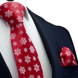 Cravate de Noël chic et élégante (père noël, bonhomme de neige, sapin, flocons, etc)
