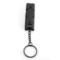 Sifflet haute puissance 150 db avec porte clé, en acier inoxydable. Idéal situation d'urgence ou survivalisme