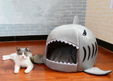 Panier pour chien ou chat en forme de requin ! Niche confortable pour animaux