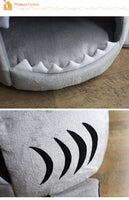 Panier pour chien ou chat en forme de requin ! Niche confortable pour animaux