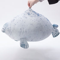 Peluche lion de mer géant, ressemblant à une otarie ou un phoque