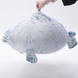 Peluche lion de mer géant, ressemblant à une otarie ou un phoque