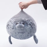 Peluche lion de mer géant, ressemblant à une otarie ou un phoque