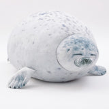 Peluche lion de mer géant, ressemblant à une otarie ou un phoque