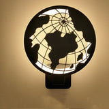 Luminaire design rond à LED animaux de la forêt, applique murale originale et moderne ronde minimaliste