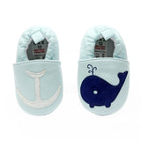 Chaussures nourrisson et bébé, 0 à 18 mois. Chaussons antidérapant animaux renard chouette baleine