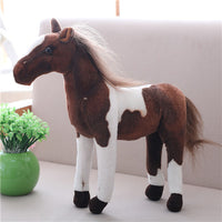 Peluche cheval pour les fans d'équitation. 30 à 90cm