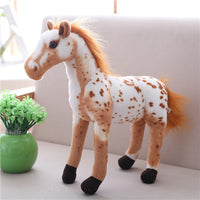 Peluche cheval pour les fans d'équitation. 30 à 90cm