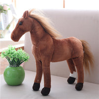Peluche cheval pour les fans d'équitation. 30 à 90cm