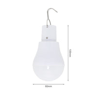 Panneau solaire avec ampoule éclairage LED et batterie intégrée, chargeur micro USB