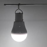 Panneau solaire avec ampoule éclairage LED et batterie intégrée, chargeur micro USB