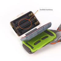 Lampe frontale 4 modes waterproof. Projecteur LED à piles AAA