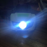 Lampe frontale 4 modes waterproof. Projecteur LED à piles AAA