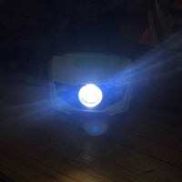 Lampe frontale 4 modes waterproof. Projecteur LED à piles AAA