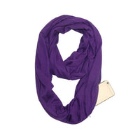 Écharpe avec poche secrète de rangement, foulard avec fermeture éclair