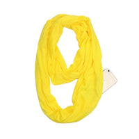 Écharpe avec poche secrète de rangement, foulard avec fermeture éclair