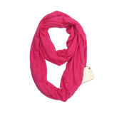 Écharpe avec poche secrète de rangement, foulard avec fermeture éclair