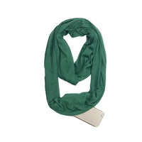 Écharpe avec poche secrète de rangement, foulard avec fermeture éclair