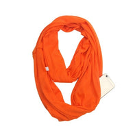 Écharpe avec poche secrète de rangement, foulard avec fermeture éclair