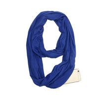 Écharpe avec poche secrète de rangement, foulard avec fermeture éclair