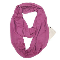 Écharpe avec poche secrète de rangement, foulard avec fermeture éclair
