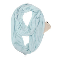 Écharpe avec poche secrète de rangement, foulard avec fermeture éclair