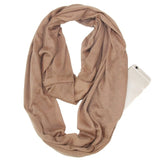 Écharpe avec poche secrète de rangement, foulard avec fermeture éclair