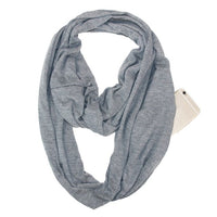 Écharpe avec poche secrète de rangement, foulard avec fermeture éclair