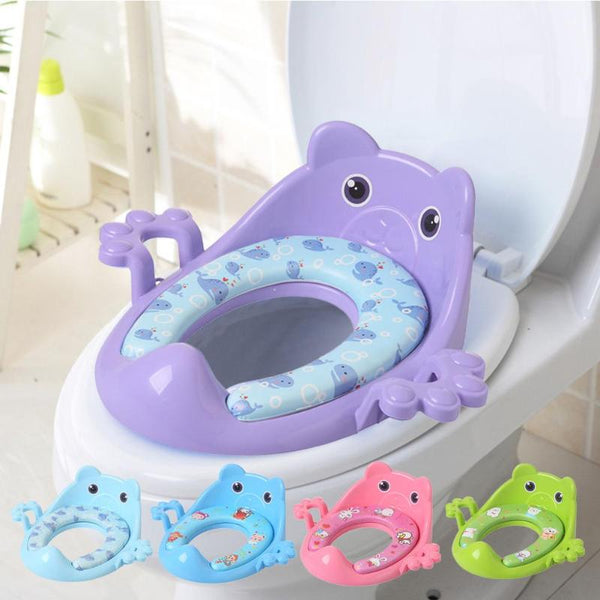 Réducteur de cuvette de toilettes pour bébé en forme d'animaux