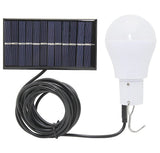 Panneau solaire avec ampoule éclairage LED et batterie intégrée, chargeur micro USB