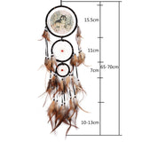 Attrape rêve avec plumes, plusieurs modèles ! 35 à 75cm