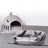 Panier pour chien ou chat en forme de requin ! Niche confortable pour animaux