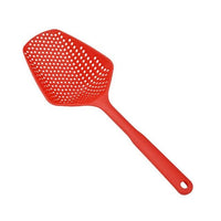 Louche égouttoir. Grosse cuillère pour égoutter les pâtes riz etc en se servant