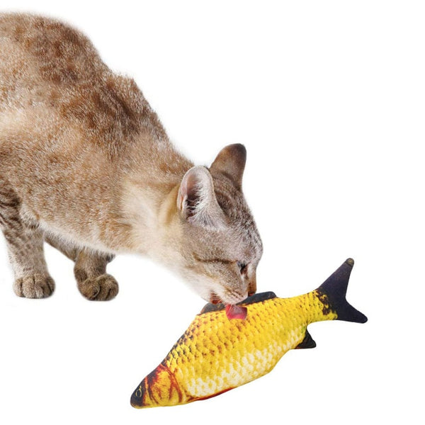 Jouet peluche poisson pour chats – Stock de cadeaux