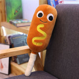 Peluches hamburger, frittes saucisse, hot-dog, pizzas, glaces. Coussin burger fastfood