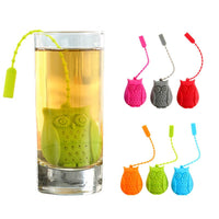 Infuseur à thé en forme de chat, licorne, écureuil, chouette, poisson
