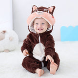 Costumes pyjamas animaux pour bébés (3 mois à 2 ans)