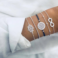 Bracelet multiple, ancre, signe infini, flèche, love, cœur, terre, boussole, coquillage