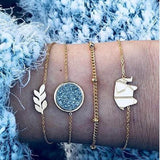 Bracelet multiple, ancre, signe infini, flèche, love, cœur, terre, boussole, coquillage