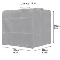 Housse de protection opaque noire pour cuve IBC de 1000 litres. Bâche pour container de récupération d'eau