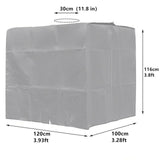 Housse de protection opaque noire pour cuve IBC de 1000 litres. Bâche pour container de récupération d'eau