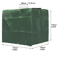 Housse de protection opaque noire pour cuve IBC de 1000 litres. Bâche pour container de récupération d'eau