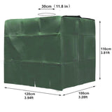 Housse de protection opaque noire pour cuve IBC de 1000 litres. Bâche pour container de récupération d'eau