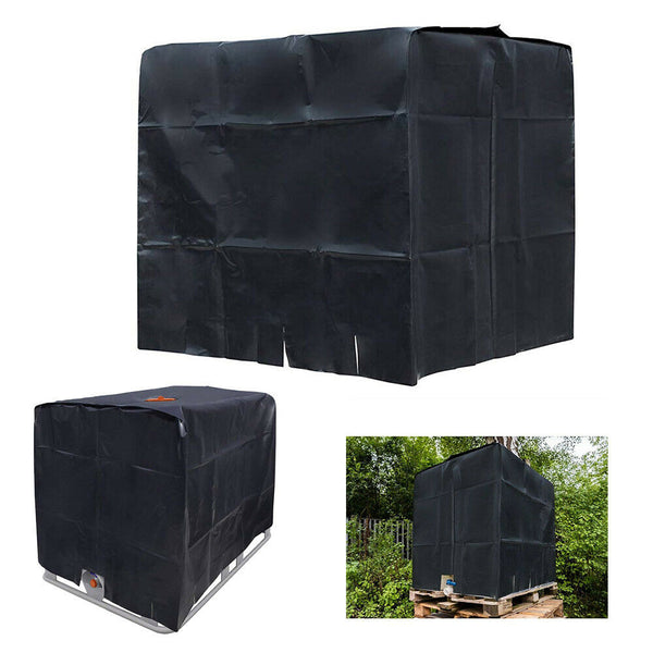 Housse de protection opaque noire pour cuve IBC de 1000 litres. Bâche –  Stock de cadeaux