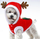 Déguisement de Noël pour chien ou chat, costume de renne