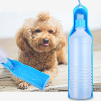 Bouteille portable - Gourde d'eau pour chiens, 250 à 500ml. Idéal balades