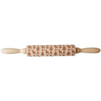 Rouleau à pâtisserie de noël ! Formes rennes sapins de noël sur biscuits pâte
