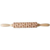 Rouleau à pâtisserie de noël ! Formes rennes sapins de noël sur biscuits pâte